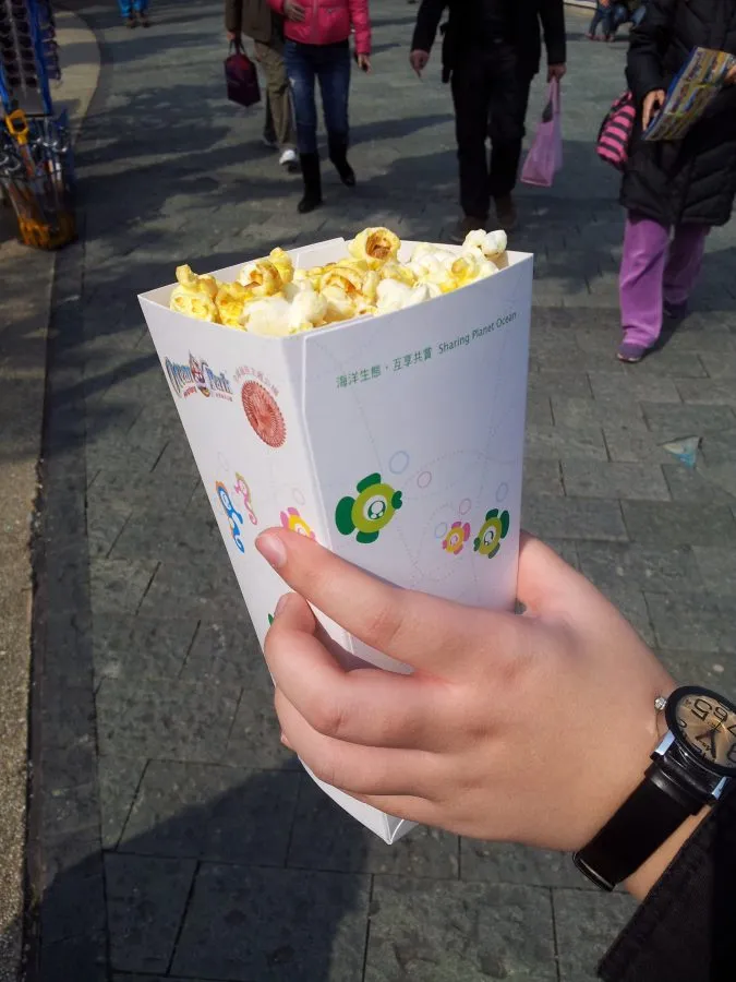 Popcorn Cart Ocean Park Halal Food Guide Hong Kong
