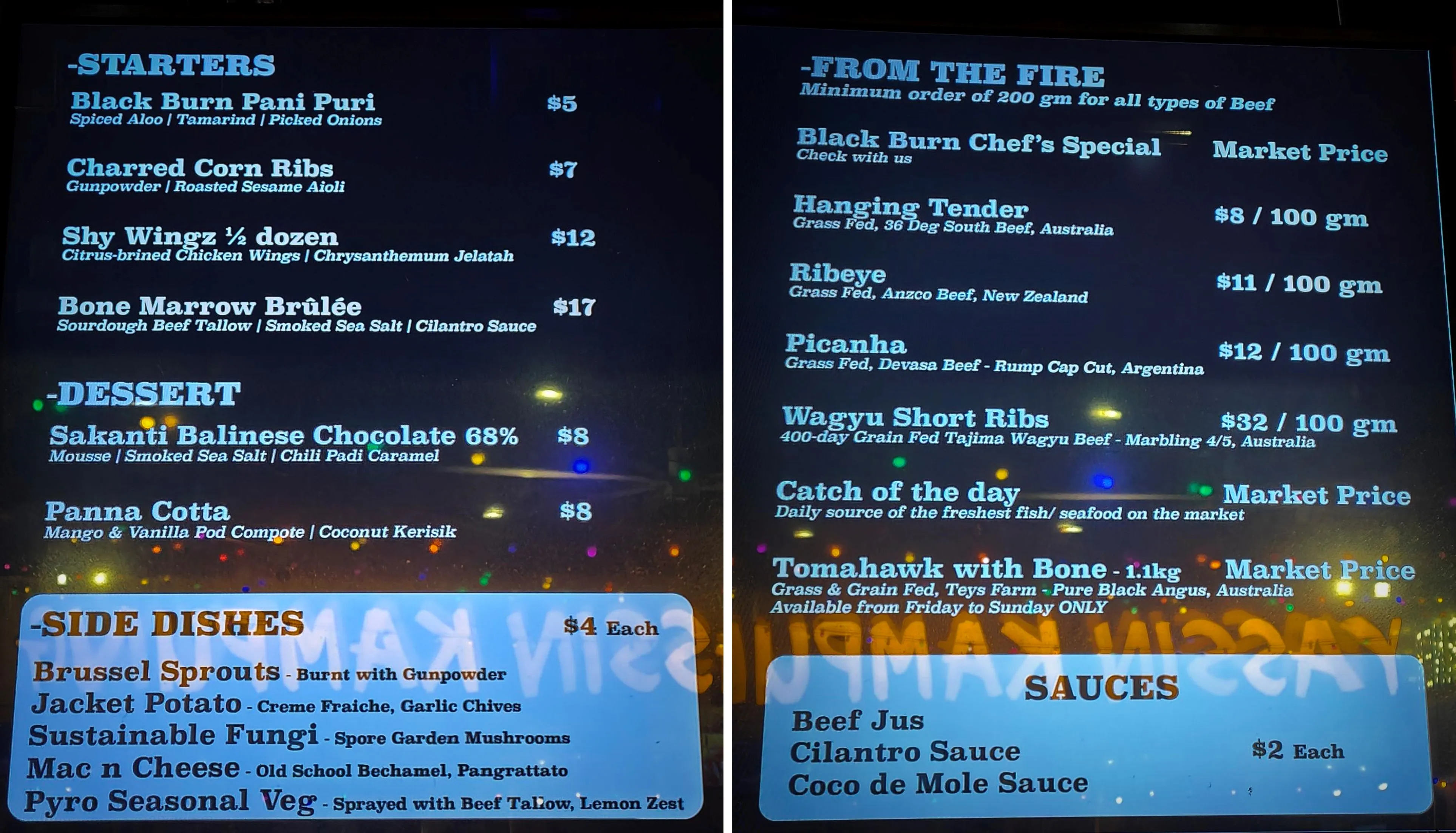 Black Burn – The One & Only Woodfire Grill in the Northern Side of Singapore