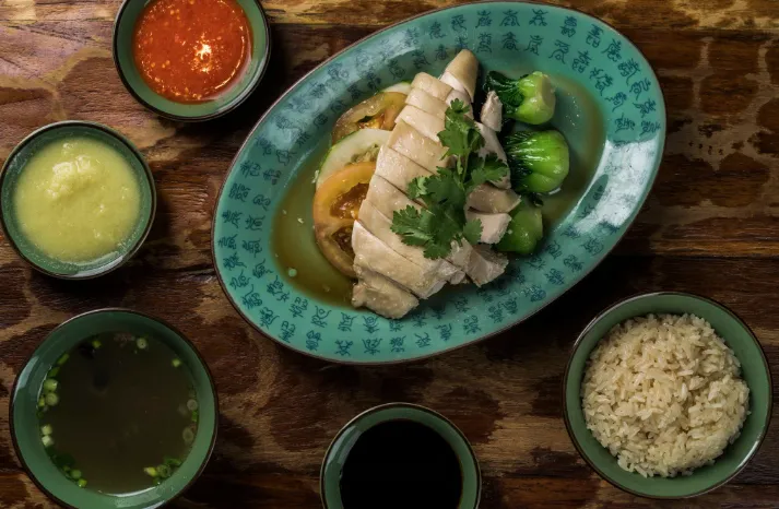 Halal Hainanese Chicken Rice