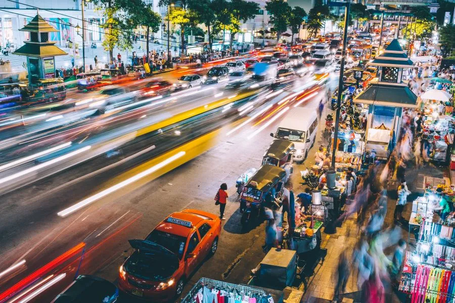 Krabi's busy streets