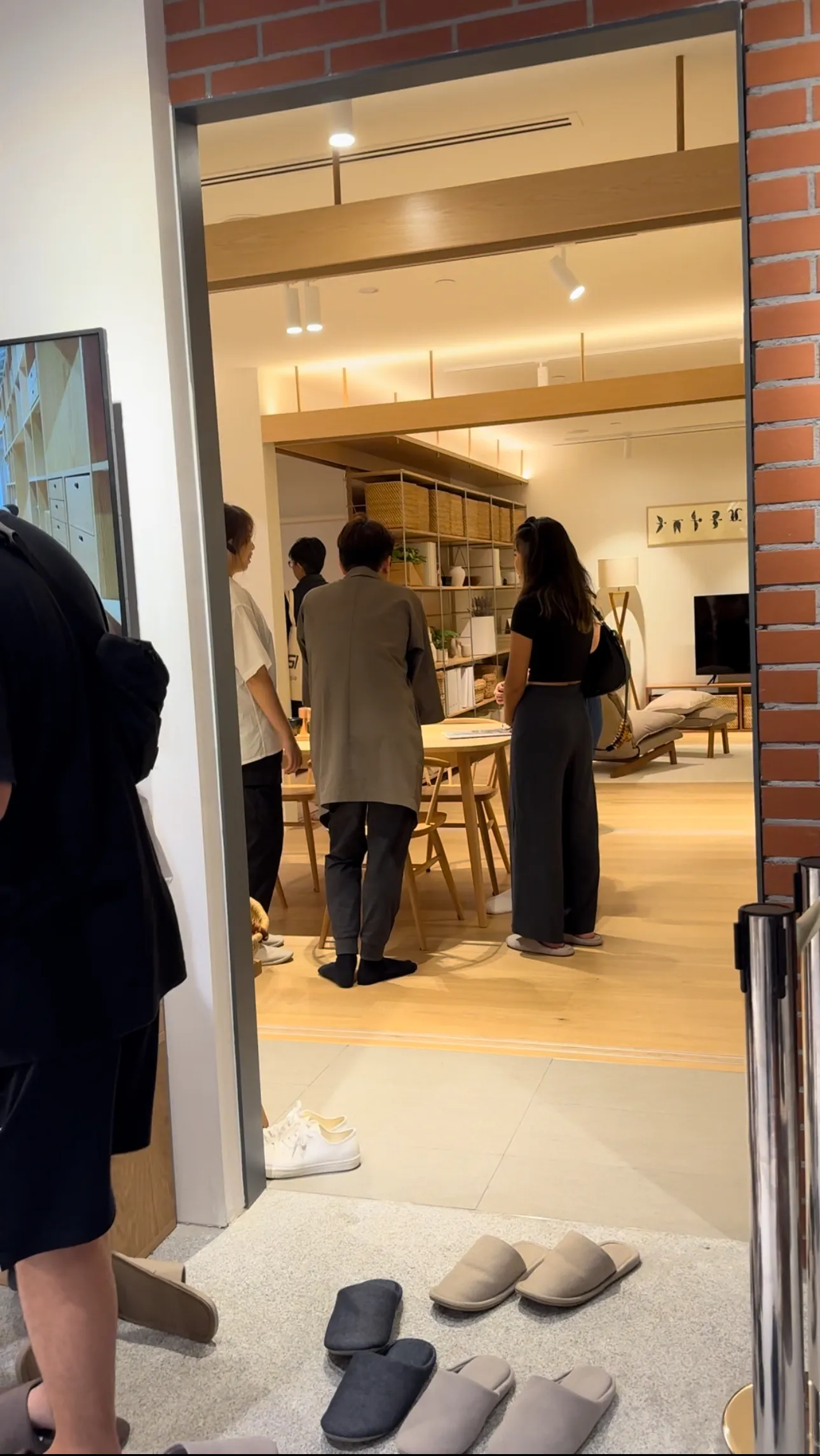 Entrance to MUJI Renovation