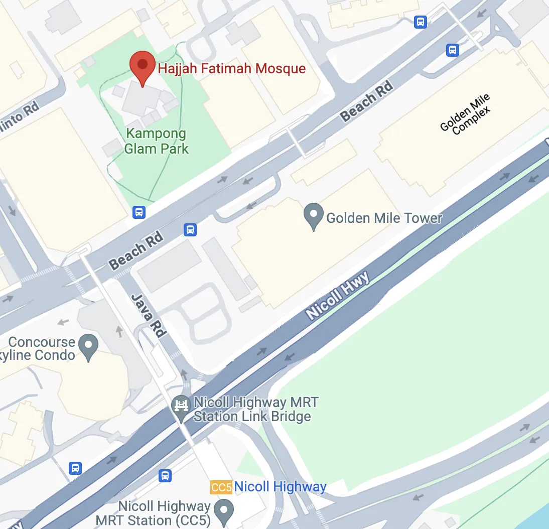 Map to mosque
