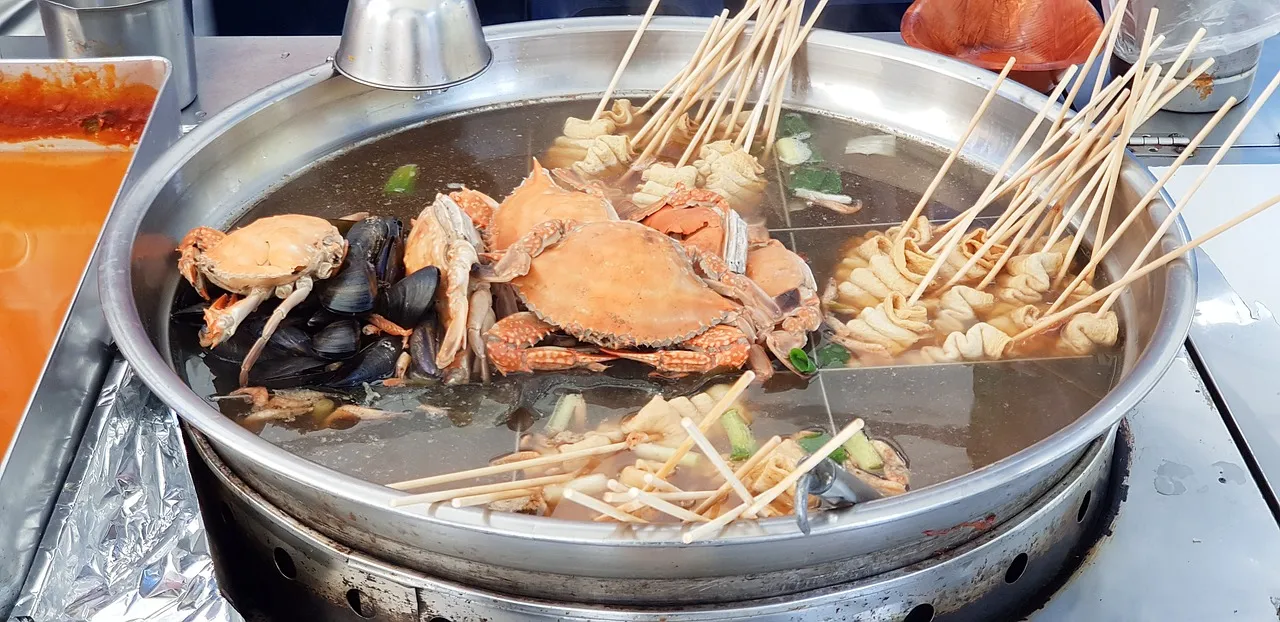 Eomuk (fishcake) halal street food korea