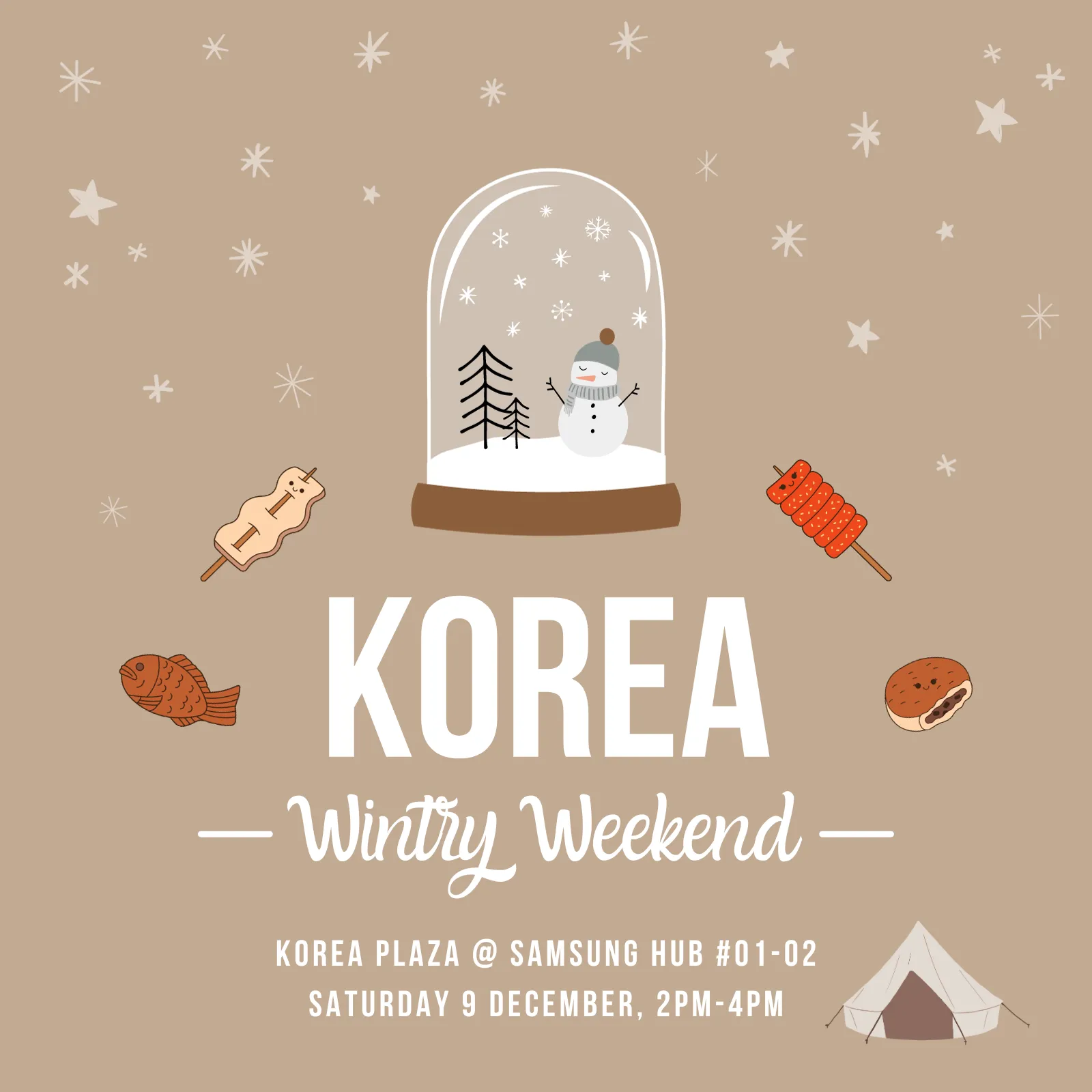 Korea Wintry Weekend Muslim-friendly street food