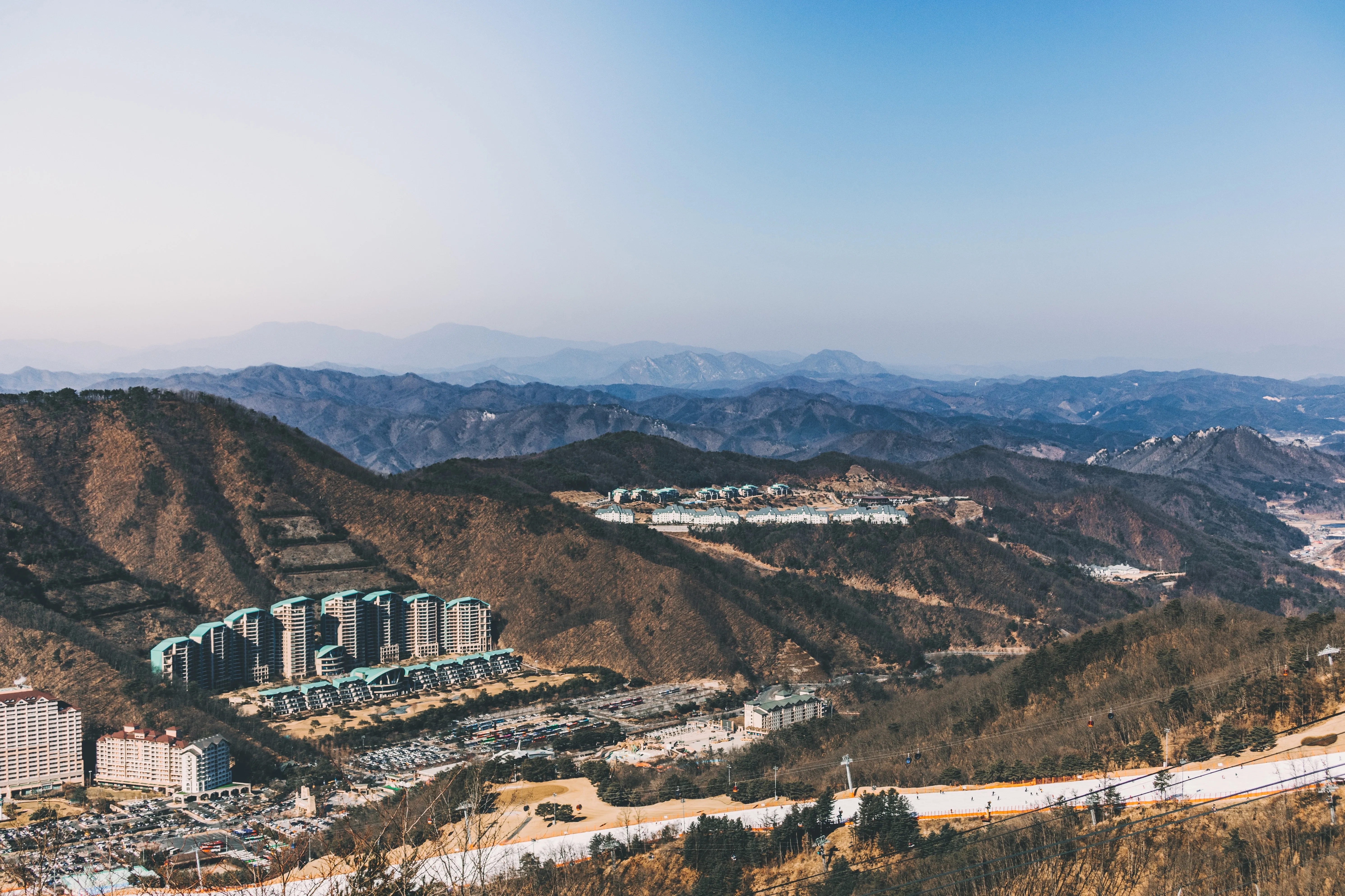 Bird-eye view of Vivaldi Park in Hongcheon