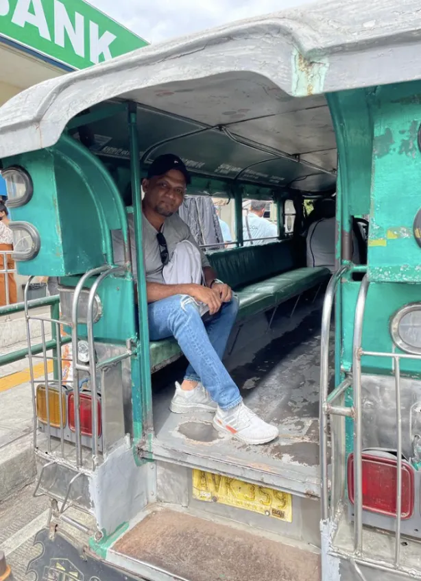 Man inside a jeepney