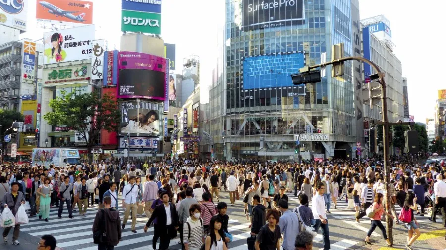 Harajuku and Shibuya crossing