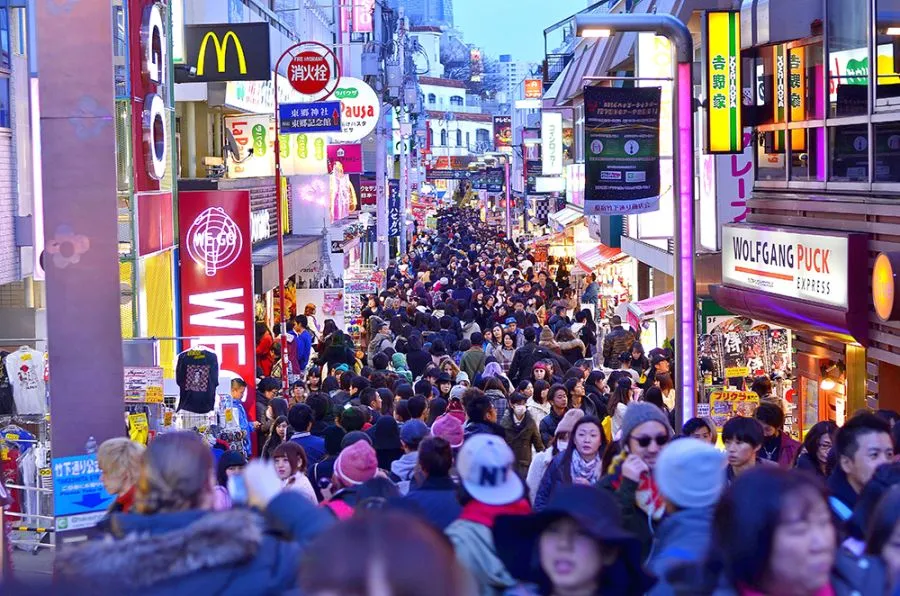 Harajuku and Shibuya crossing