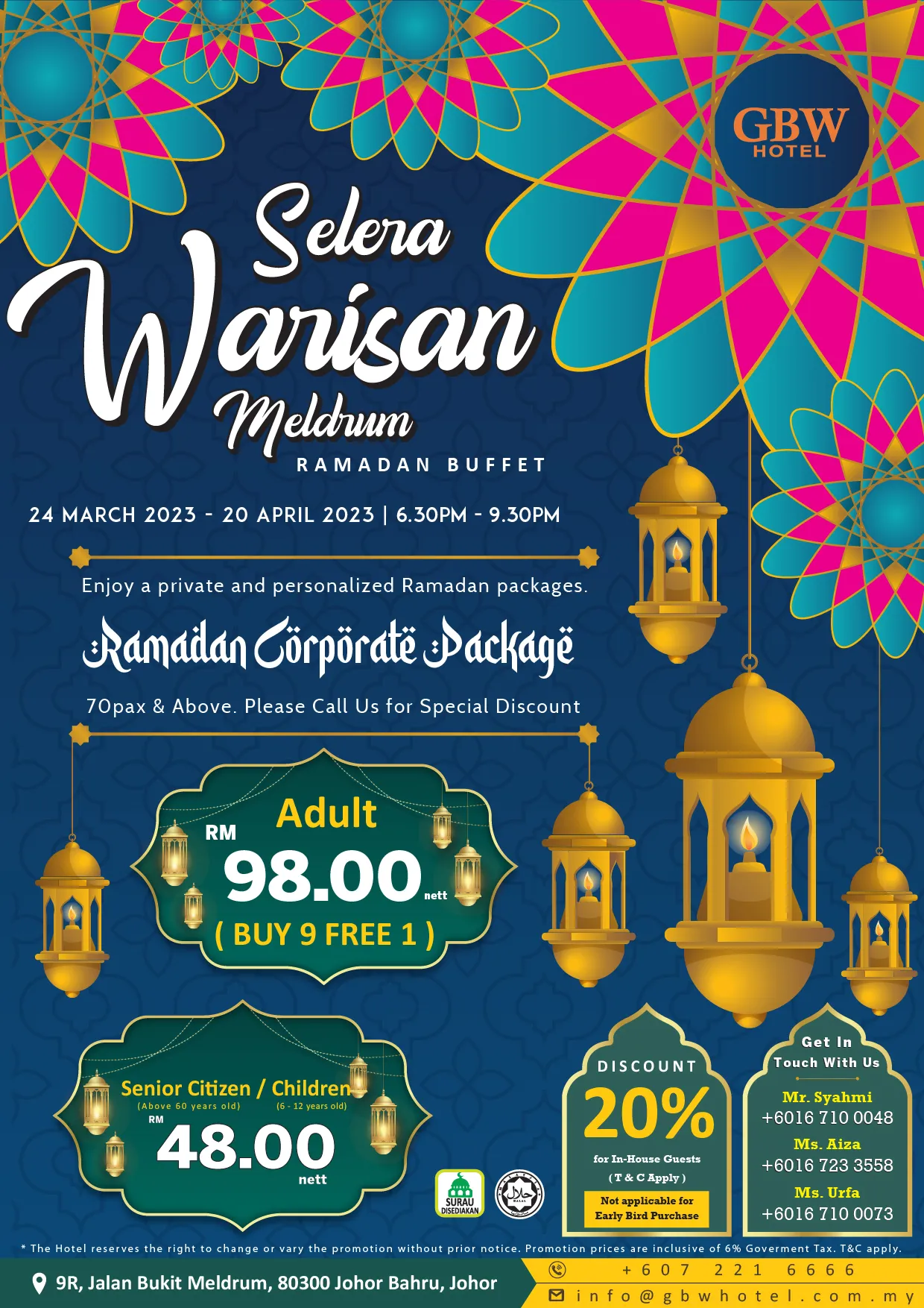 10 Best Ramadan Buffets In JB Under $50 For Your Long Weekend Treat!
