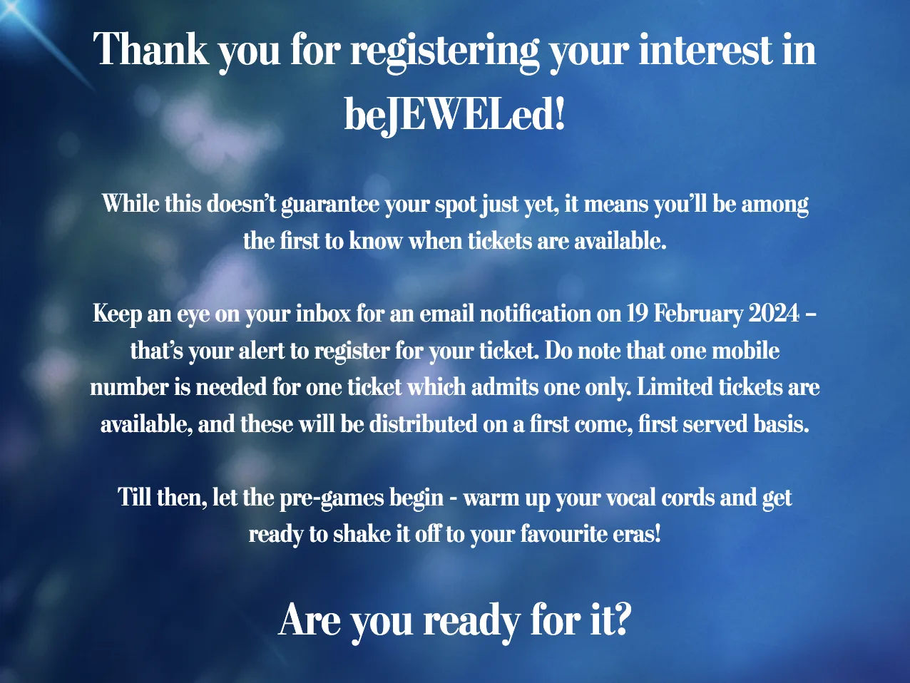 Registration website