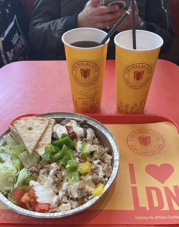 Bowl of food and drinks