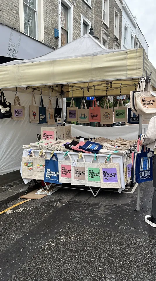 Stall at portobello market