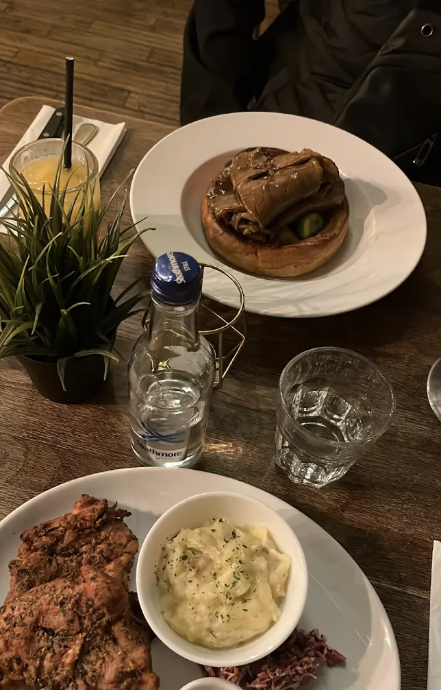 Plates of steak