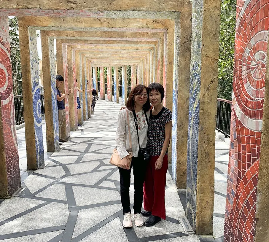 travelling with mother