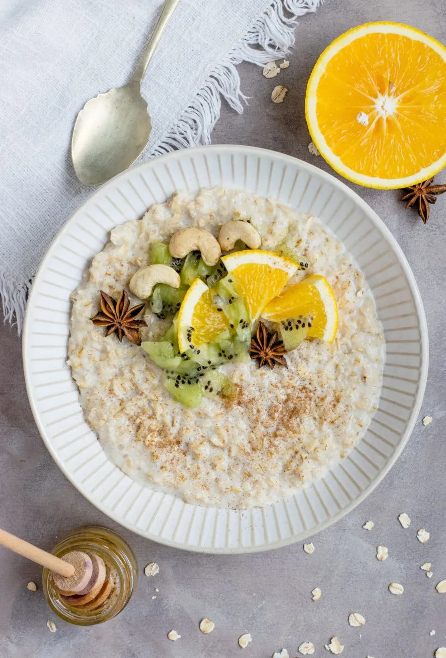 Credit: Monika Grabkowska on Unsplash Leave raw oats and fruits soaked in milk and yoghurt overnight in the fridge. Wake up t