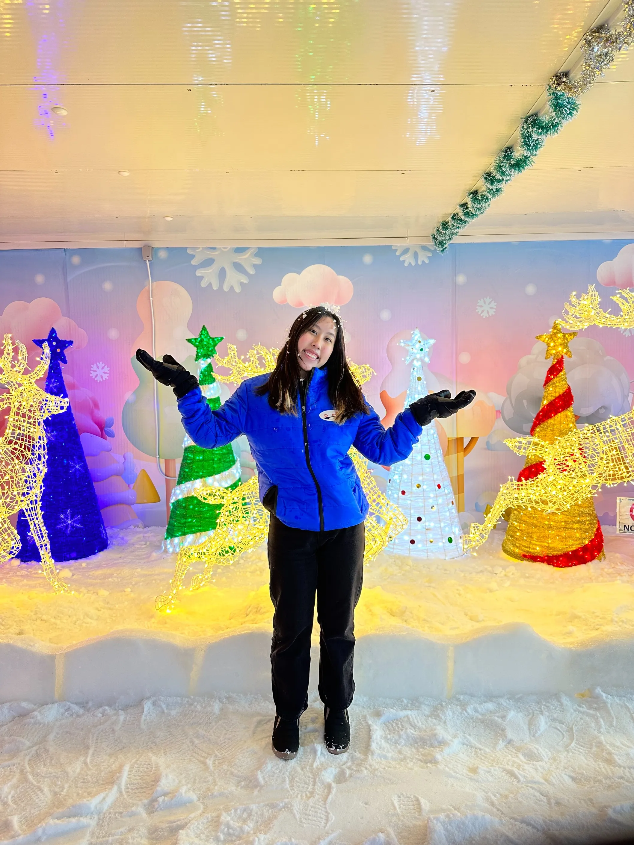 Snow in the candy Snow House