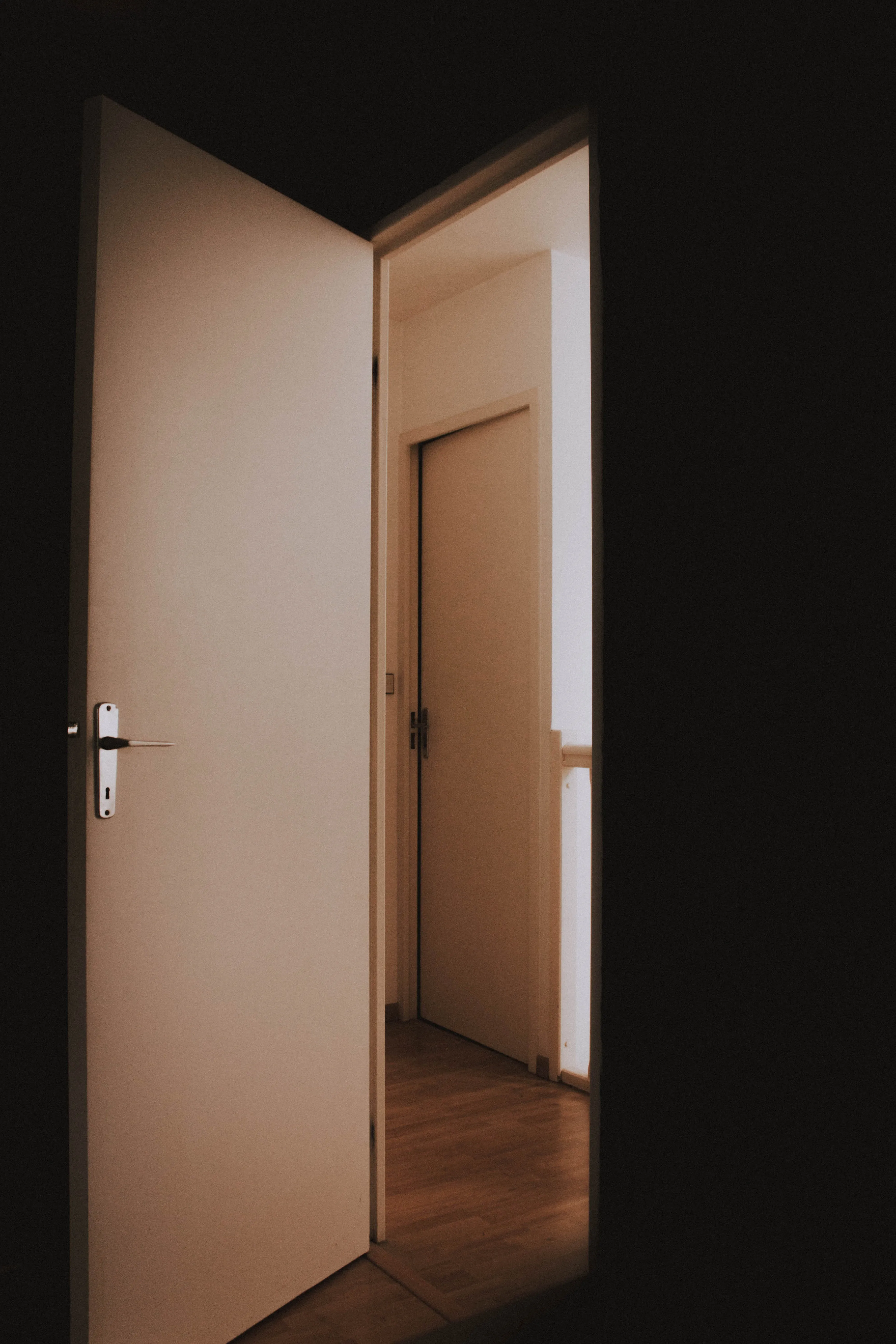 Opened door