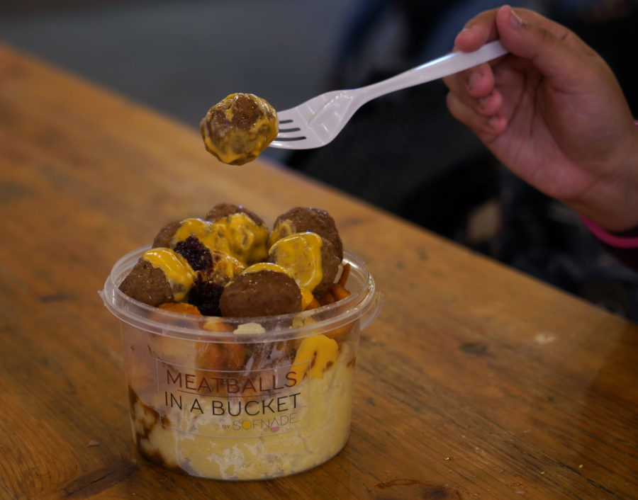 sofnade meatballs in a bucket marina bay carnival