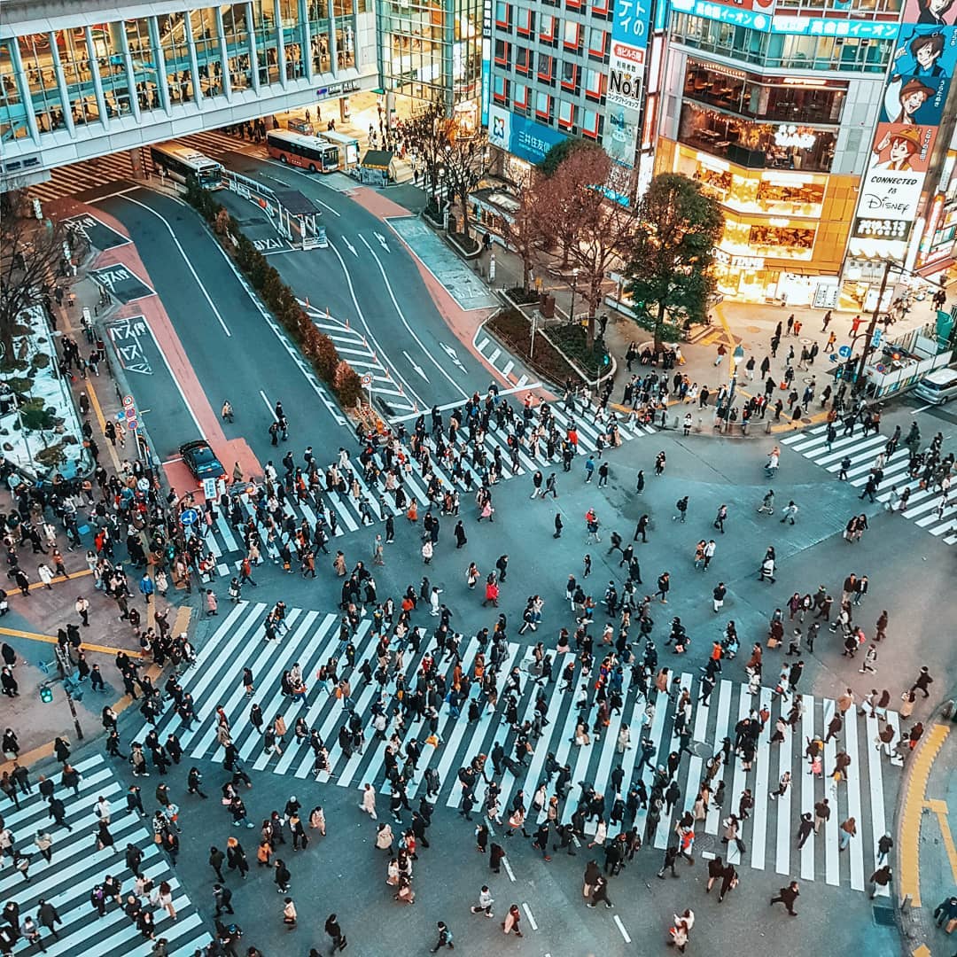 shibuya crossing best spots