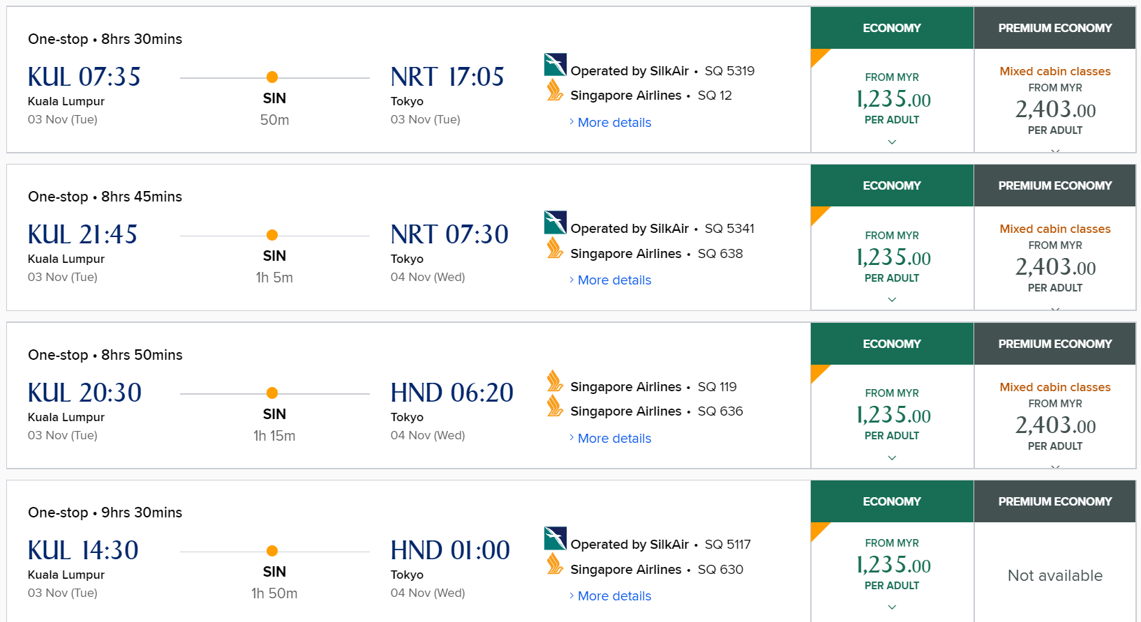 Singapore Airlines Promotion KL To Tokyo/Osaka From Just RM1235